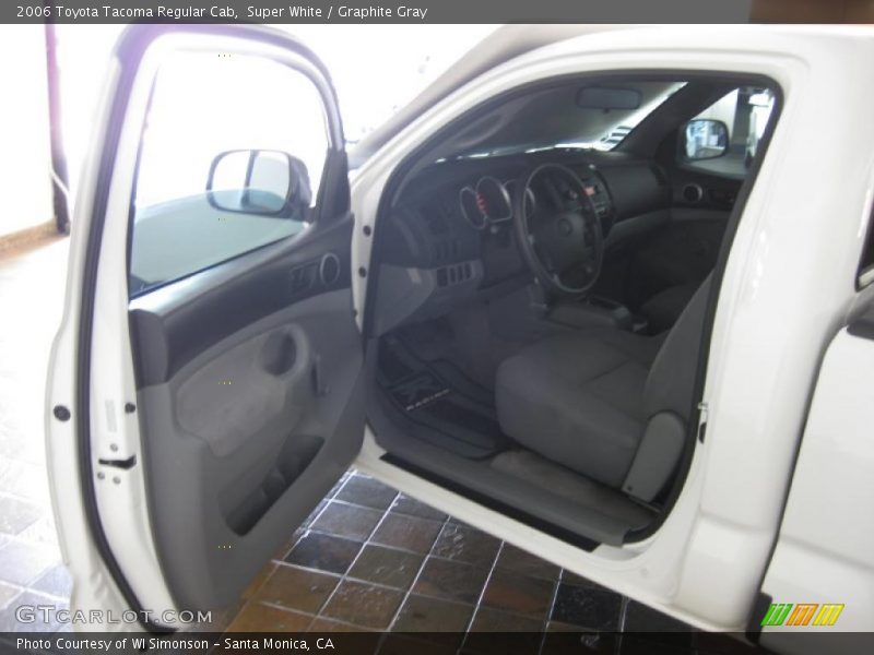 Super White / Graphite Gray 2006 Toyota Tacoma Regular Cab