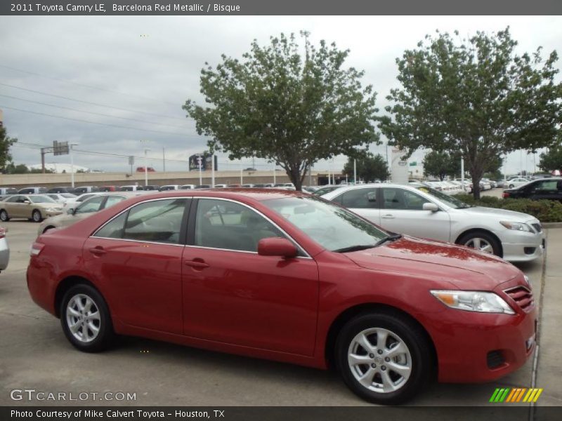 Barcelona Red Metallic / Bisque 2011 Toyota Camry LE
