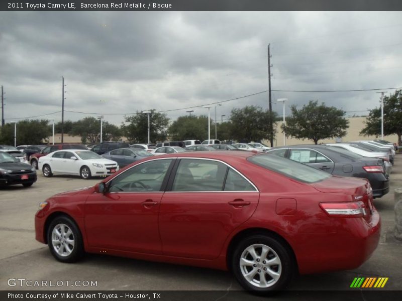 Barcelona Red Metallic / Bisque 2011 Toyota Camry LE