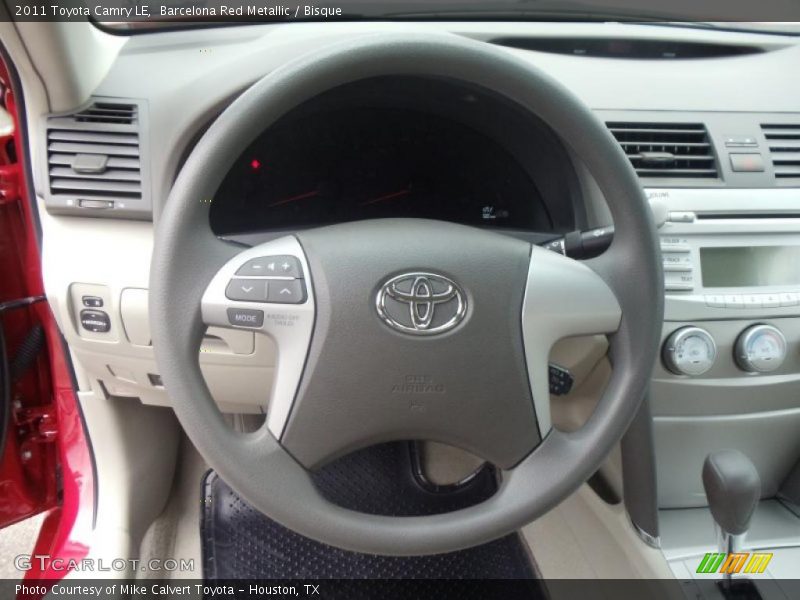 Barcelona Red Metallic / Bisque 2011 Toyota Camry LE