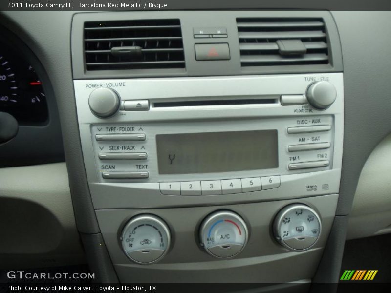 Barcelona Red Metallic / Bisque 2011 Toyota Camry LE