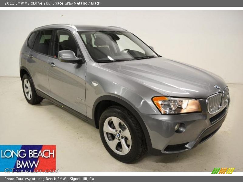Space Gray Metallic / Black 2011 BMW X3 xDrive 28i