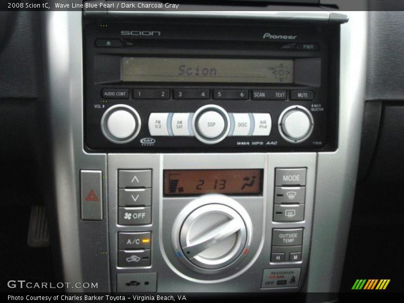 Wave Line Blue Pearl / Dark Charcoal Gray 2008 Scion tC