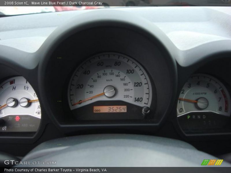 Wave Line Blue Pearl / Dark Charcoal Gray 2008 Scion tC