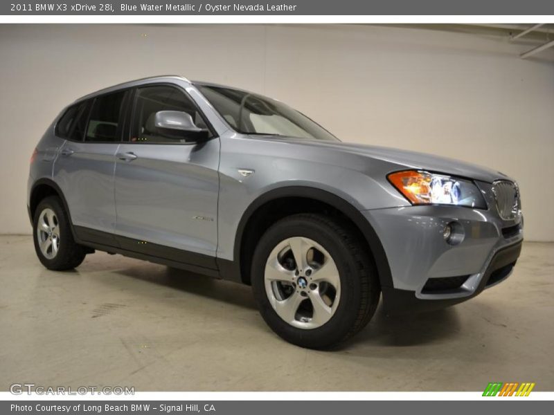 Blue Water Metallic / Oyster Nevada Leather 2011 BMW X3 xDrive 28i