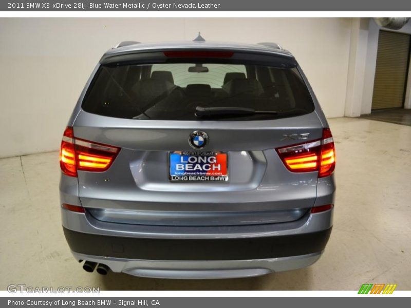 Blue Water Metallic / Oyster Nevada Leather 2011 BMW X3 xDrive 28i