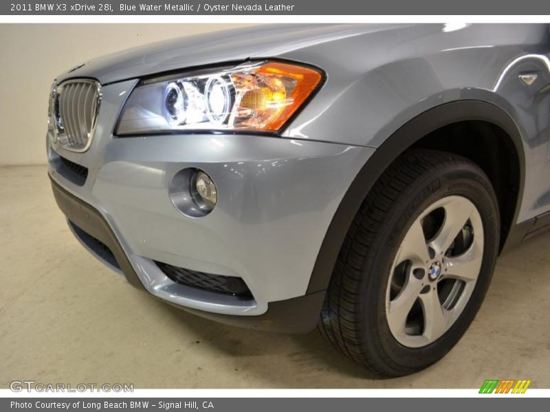 Blue Water Metallic / Oyster Nevada Leather 2011 BMW X3 xDrive 28i
