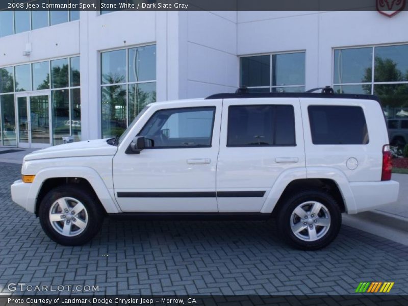 Stone White / Dark Slate Gray 2008 Jeep Commander Sport