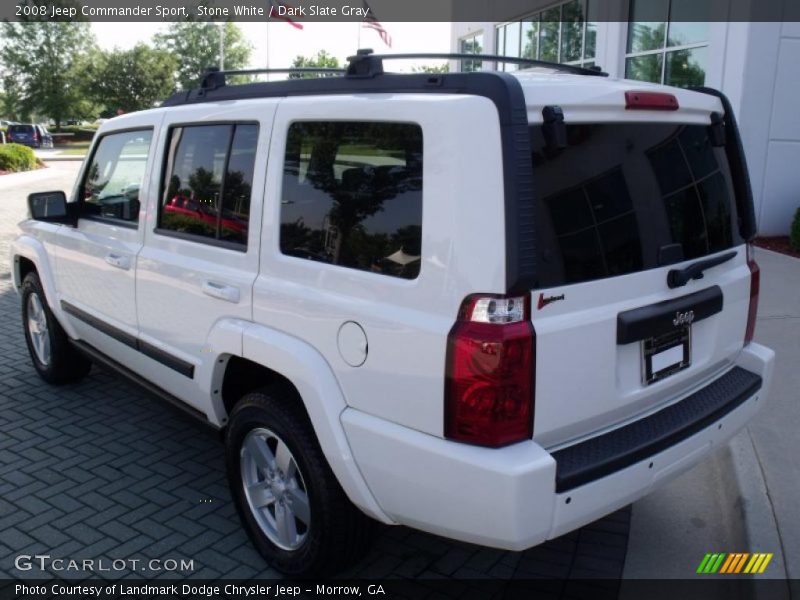 Stone White / Dark Slate Gray 2008 Jeep Commander Sport