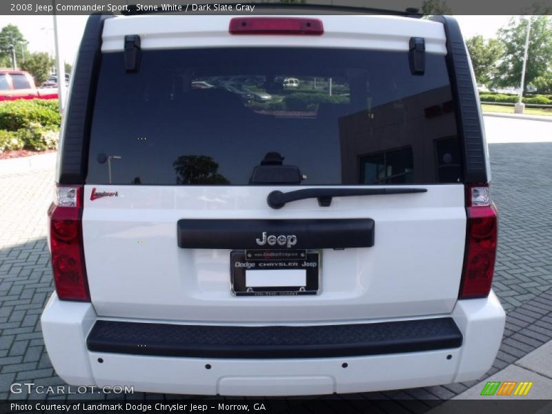 Stone White / Dark Slate Gray 2008 Jeep Commander Sport