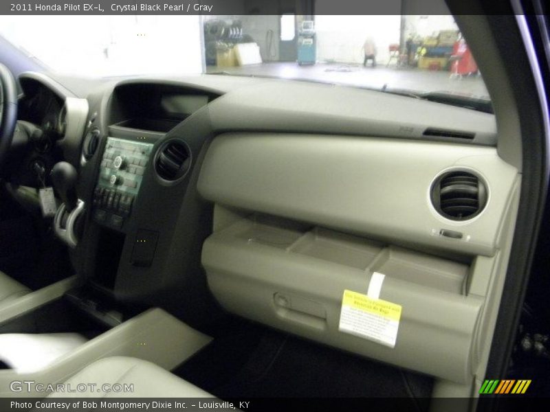 Crystal Black Pearl / Gray 2011 Honda Pilot EX-L