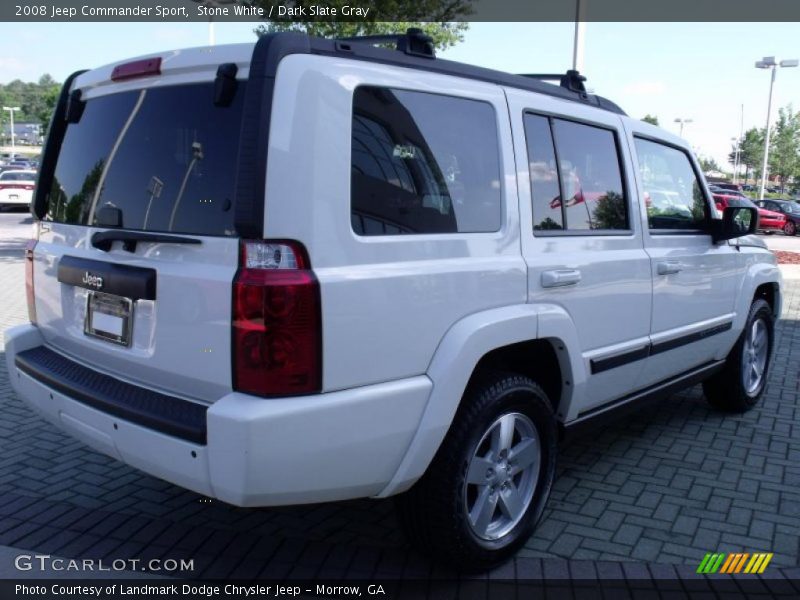 Stone White / Dark Slate Gray 2008 Jeep Commander Sport