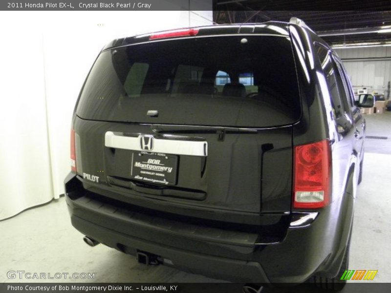 Crystal Black Pearl / Gray 2011 Honda Pilot EX-L