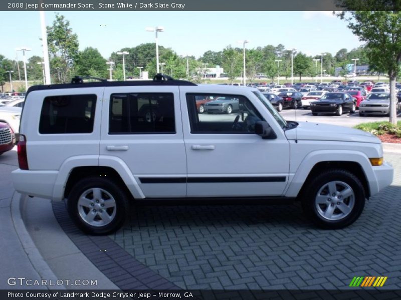 Stone White / Dark Slate Gray 2008 Jeep Commander Sport