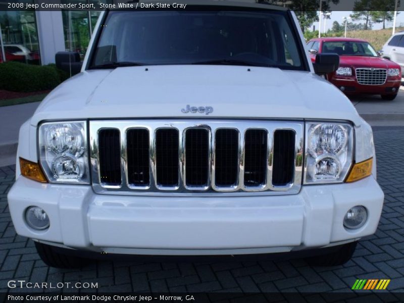Stone White / Dark Slate Gray 2008 Jeep Commander Sport