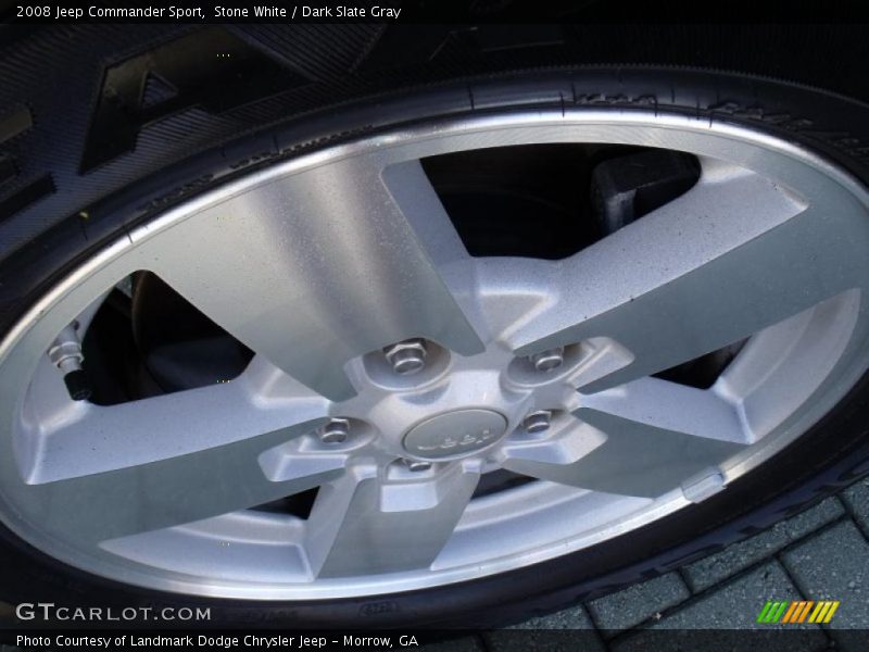 Stone White / Dark Slate Gray 2008 Jeep Commander Sport