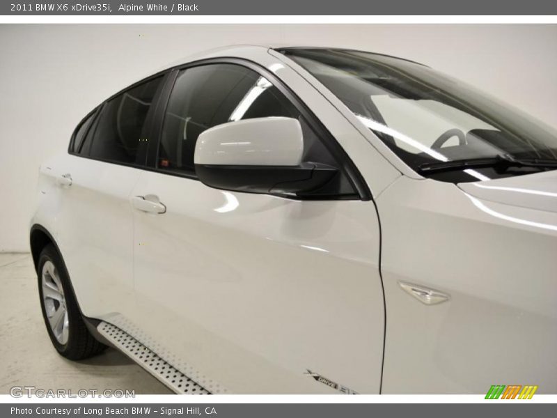 Alpine White / Black 2011 BMW X6 xDrive35i