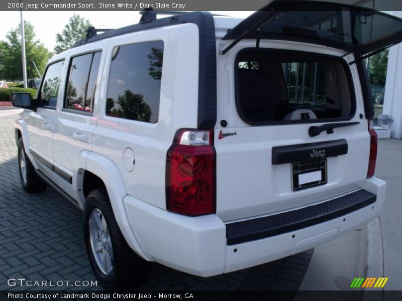Stone White / Dark Slate Gray 2008 Jeep Commander Sport