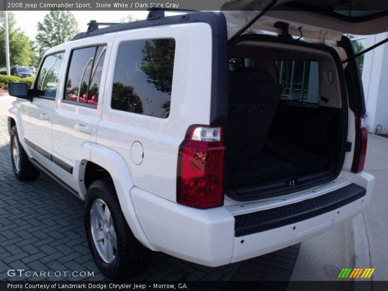 Stone White / Dark Slate Gray 2008 Jeep Commander Sport