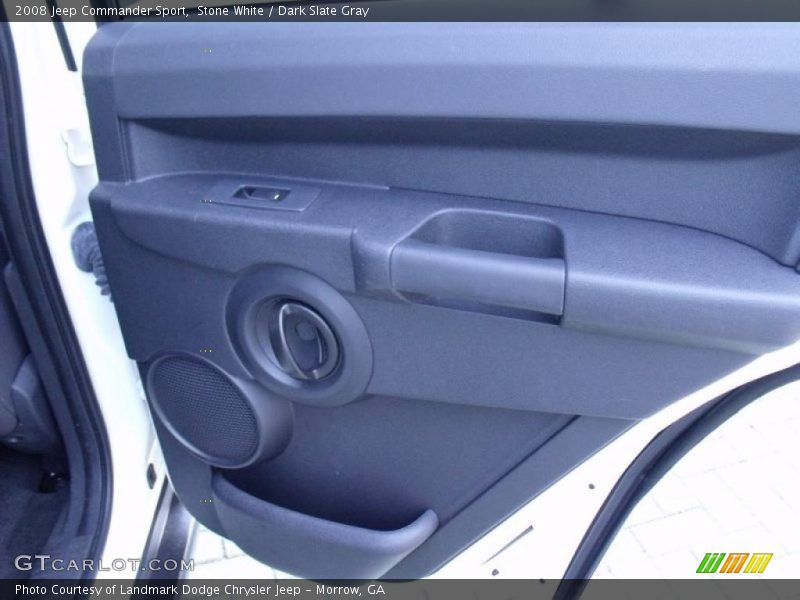 Stone White / Dark Slate Gray 2008 Jeep Commander Sport