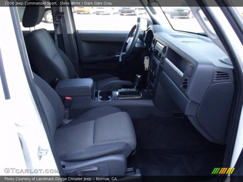 Stone White / Dark Slate Gray 2008 Jeep Commander Sport