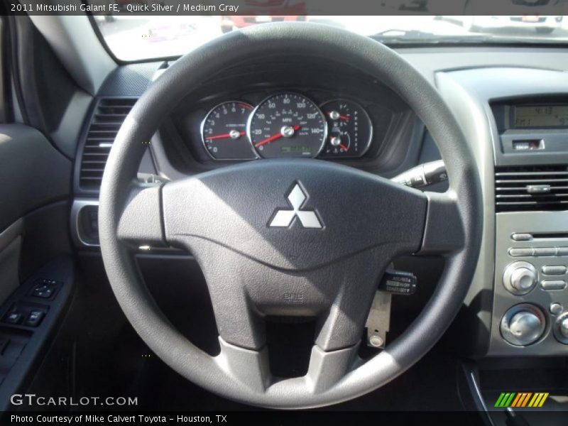 Quick Silver / Medium Gray 2011 Mitsubishi Galant FE