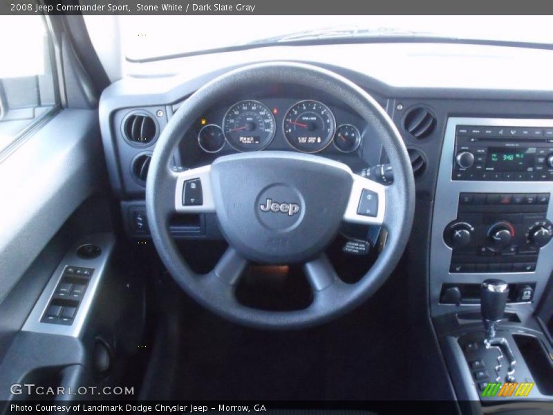 Stone White / Dark Slate Gray 2008 Jeep Commander Sport