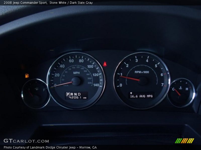 Stone White / Dark Slate Gray 2008 Jeep Commander Sport