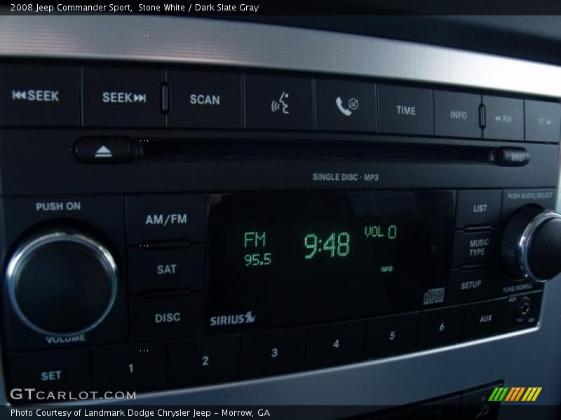 Stone White / Dark Slate Gray 2008 Jeep Commander Sport