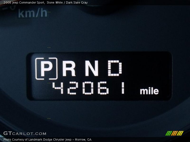 Stone White / Dark Slate Gray 2008 Jeep Commander Sport