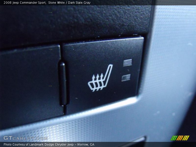 Stone White / Dark Slate Gray 2008 Jeep Commander Sport