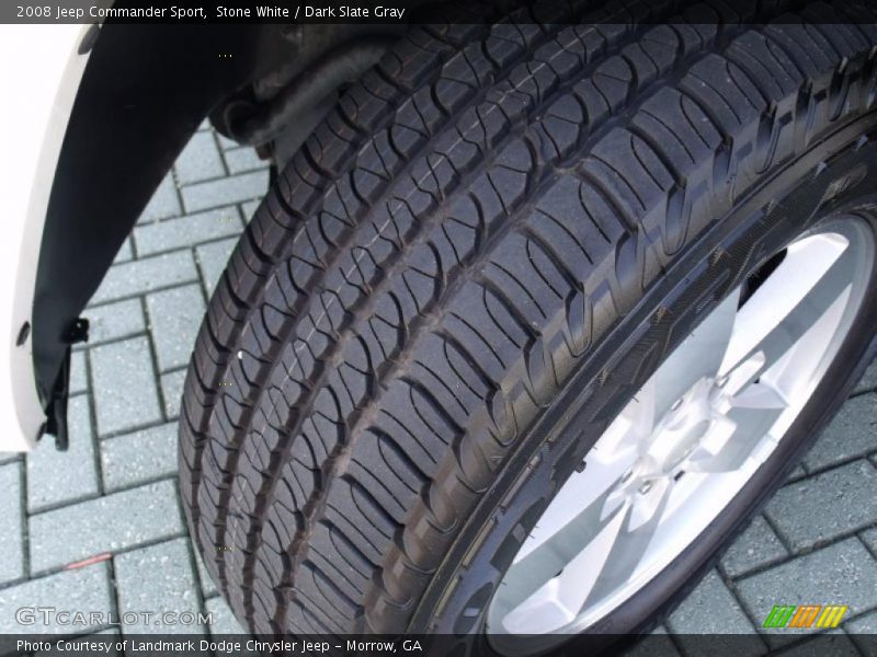 Stone White / Dark Slate Gray 2008 Jeep Commander Sport