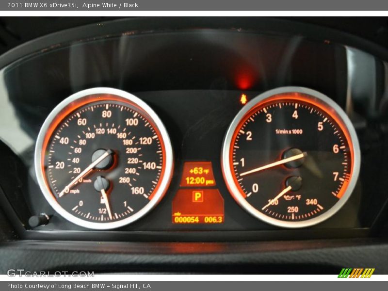 Alpine White / Black 2011 BMW X6 xDrive35i