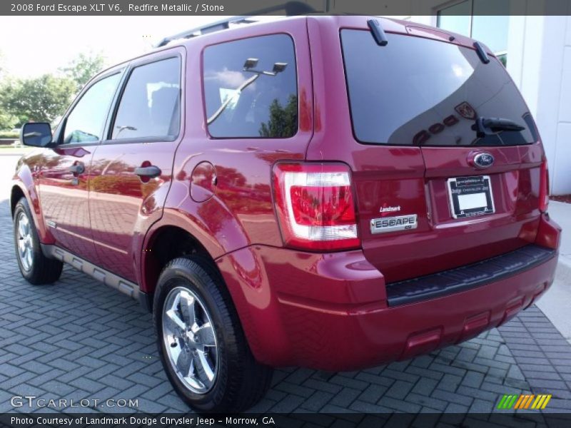 Redfire Metallic / Stone 2008 Ford Escape XLT V6