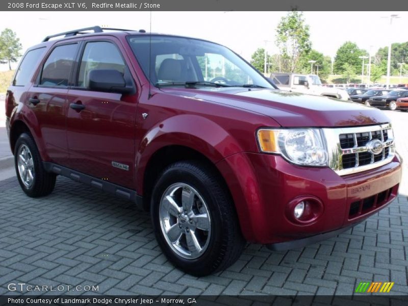 Redfire Metallic / Stone 2008 Ford Escape XLT V6