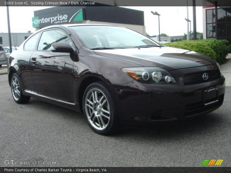 Sizzling Crimson Mica / Dark Charcoal 2009 Scion tC