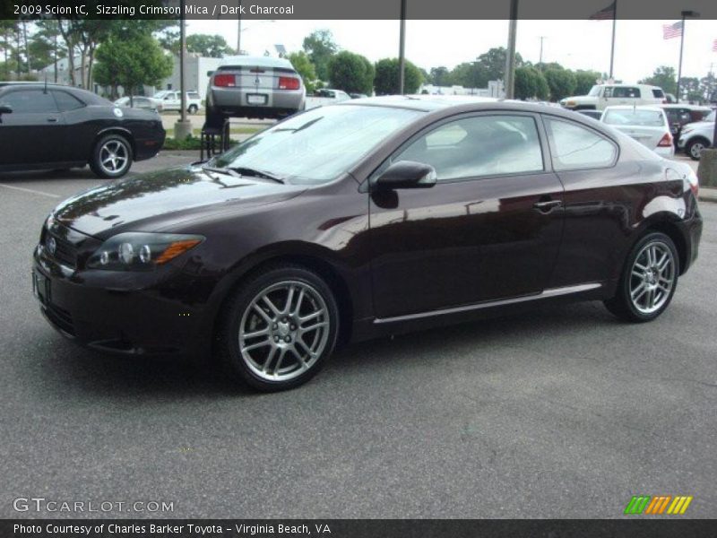 Sizzling Crimson Mica / Dark Charcoal 2009 Scion tC