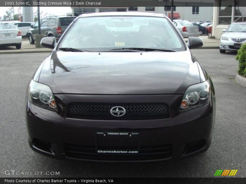 Sizzling Crimson Mica / Dark Charcoal 2009 Scion tC