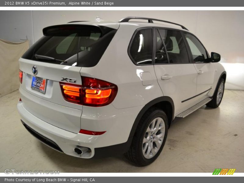 Alpine White / Sand Beige 2012 BMW X5 xDrive35i Premium