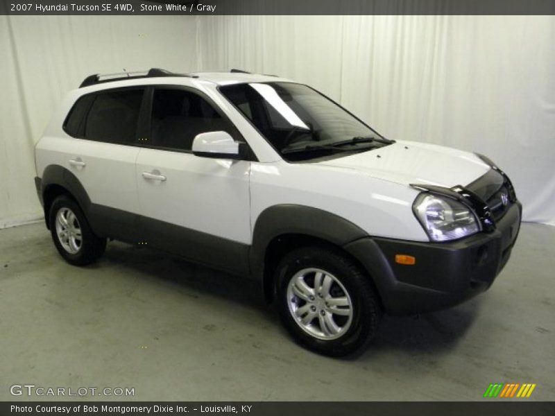 Stone White / Gray 2007 Hyundai Tucson SE 4WD