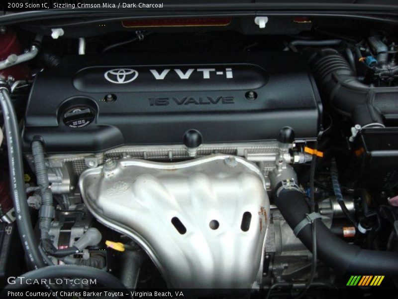 Sizzling Crimson Mica / Dark Charcoal 2009 Scion tC
