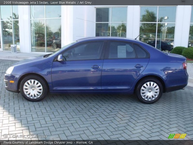 Laser Blue Metallic / Art Grey 2008 Volkswagen Jetta S Sedan