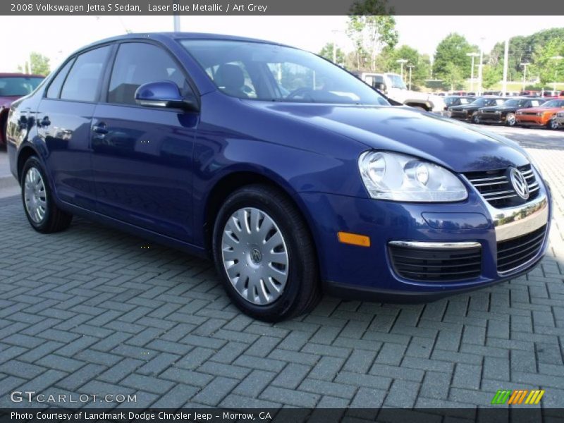 Laser Blue Metallic / Art Grey 2008 Volkswagen Jetta S Sedan