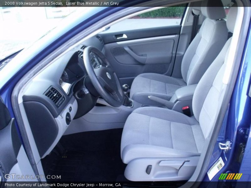 Laser Blue Metallic / Art Grey 2008 Volkswagen Jetta S Sedan