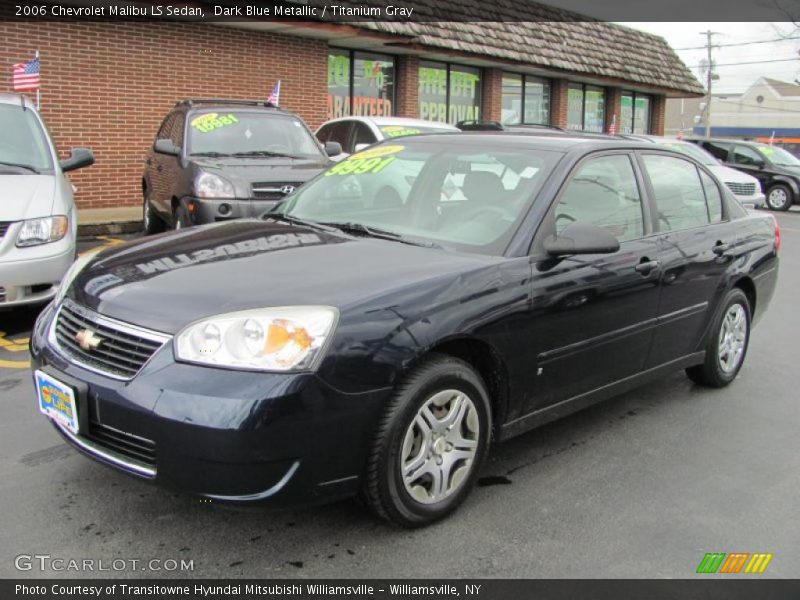 Dark Blue Metallic / Titanium Gray 2006 Chevrolet Malibu LS Sedan