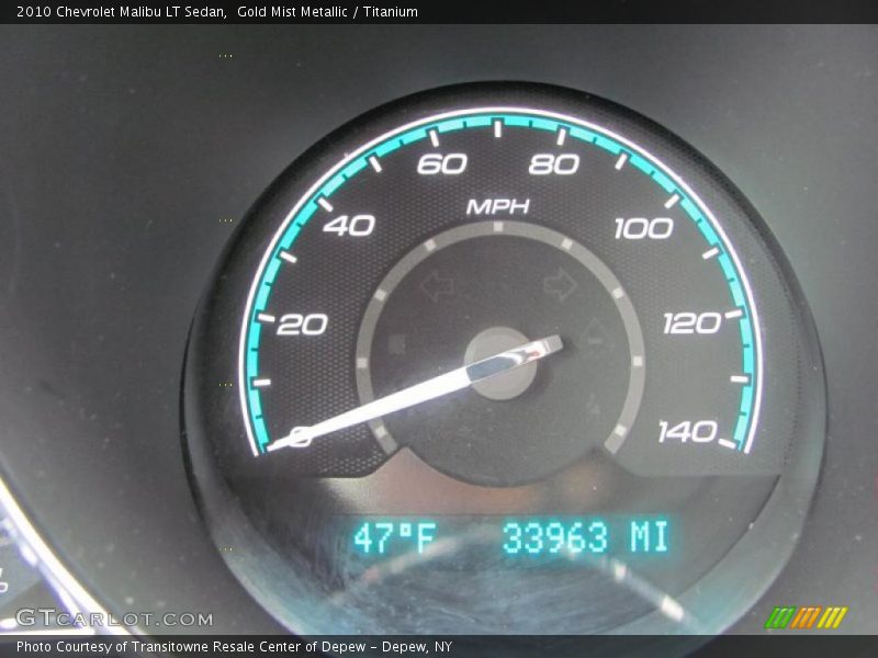 Gold Mist Metallic / Titanium 2010 Chevrolet Malibu LT Sedan