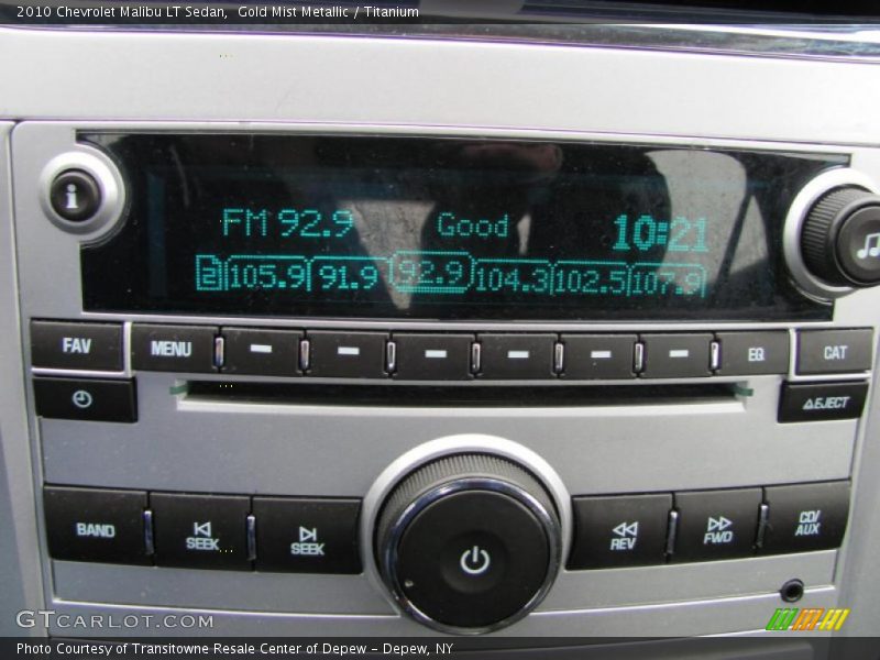 Gold Mist Metallic / Titanium 2010 Chevrolet Malibu LT Sedan