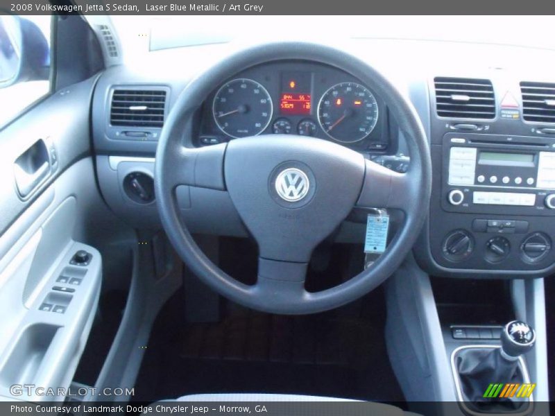Laser Blue Metallic / Art Grey 2008 Volkswagen Jetta S Sedan