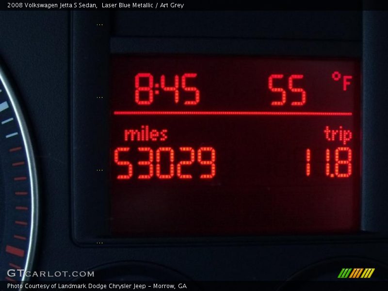 Laser Blue Metallic / Art Grey 2008 Volkswagen Jetta S Sedan