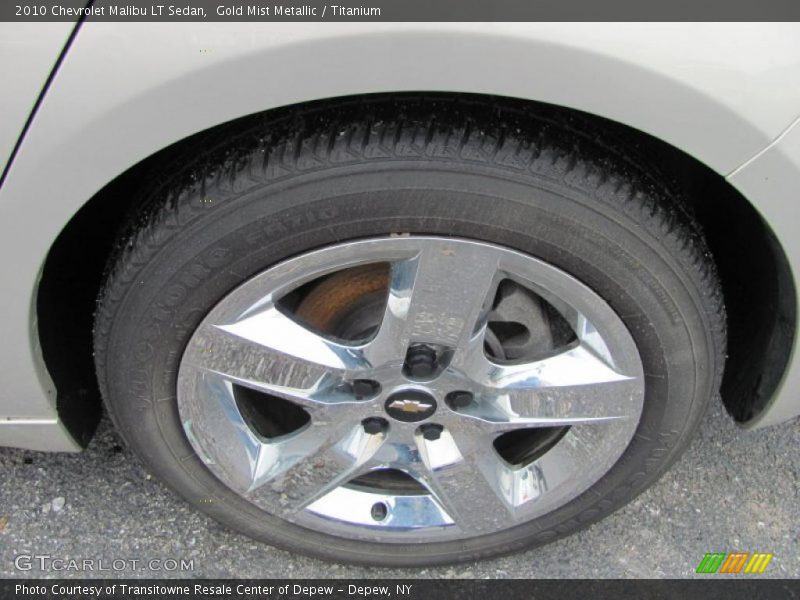 Gold Mist Metallic / Titanium 2010 Chevrolet Malibu LT Sedan